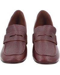 Dries Van Noten - Heeled Leather Loafers Bovine - Lyst