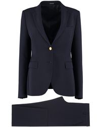 Tagliatore 0205 Suit in Dark Blue Womens Clothing Suits Trouser suits Blue 