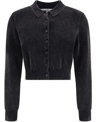 Alexander Wang - Polo Cardigan Crop - Lyst