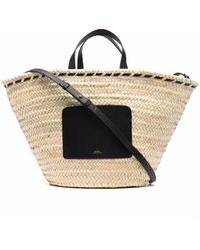 A.P.C. Beach bag tote and straw bags for Women | Online Sale up to 23% ...
