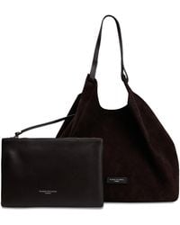 Gianni Chiarini - Leather Tote Bag With Pouch Calfskin - Lyst