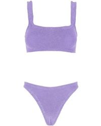 Hunza G - 'Xandra' Lilac Bikini With Square Neckline - Lyst