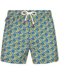 Kiton - Swim Shorts With Fish Pattern - Lyst
