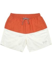 Brunello Cucinelli - Papaya Two-Tone Swim Shorts - Lyst