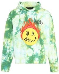 Palm Angels - Hoodie Patch Sweatshirt - Lyst