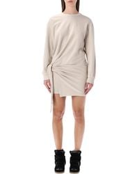 Isabel Marant - Zae Cotton Mini Sweatshirt Dress - Lyst