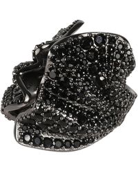 Ferragamo - An Drape Embellished Ring - Lyst