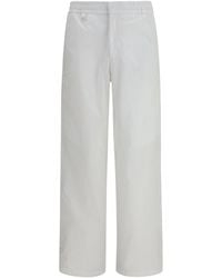 Laminar - Straight Leg Pants Tech Cotton Twill Cotton; Nylon - Lyst