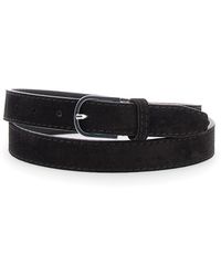 TOTEME - Suede Slim Belt - Lyst