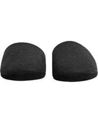 Dolce & Gabbana - Anthracite Wool Cashmere Quilted Slippers Shoes Flats - Lyst