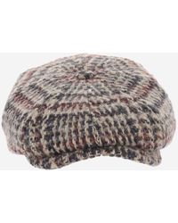 Stetson - Wool Cap With Check Pattern - Lyst