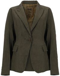 Uma Wang - Kaia Jacket Linen Blend Viscose - Lyst