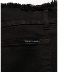 Dolce & Gabbana - Cotton Skinny Denim Trouser Jeans - Lyst
