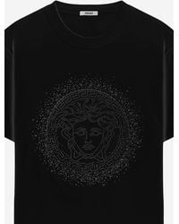Versace - Medusa Cotton T-Shirt Outer Fabric: Elastane T-Shirts & Jerseys - Lyst