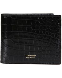Tom Ford - Printed Alligator Bifold Wallet - Lyst