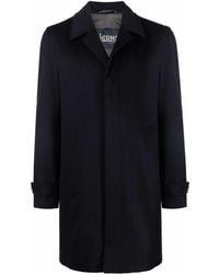 Herno - Coat In Brushed Cashmere Wool - Lyst