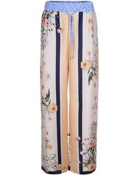 Liu Jo - Palazzo Pants With Floral Pattern - Lyst