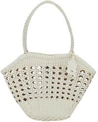 OSOI - Lip Shoulder Bag With Rounded Handles And Beaded Details - Lyst