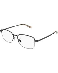 Montblanc - Eyeglasses Rectangle Semi Rim, Frame And Clear Demo Lens Mb0269Oa003 Sunglasses - Lyst