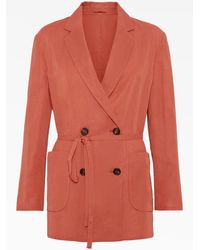 Brunello Cucinelli - Relaxed Cotton Jacket - Lyst