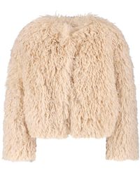 Tagliatore - Faux Fur Jacket - Lyst