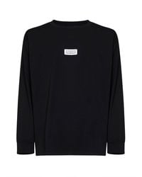 MM6 by Maison Margiela - T-Shirt Numeric Cotton Knitwear - Lyst