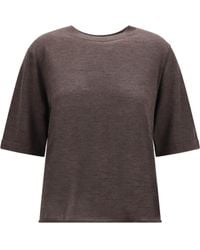 Loulou de Saison - Nala Fine-Knit Cashmere T-Shirt Kashmir/Capra Hircus T-Shirts - Lyst