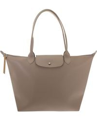 Longchamp Canvas Le Pliage City - Shopping Bag L - Lyst