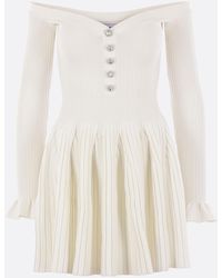 Self-Portrait - Off-The-Shoulder Mini Dress - Lyst