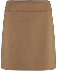 Max Mara - Aldi Wool Mini Skirt - Lyst