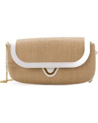 Coccinelle - Raffia And Leather Bag - Lyst