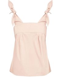 See By Chloé - Tie Strap Sleeveless Top - Lyst