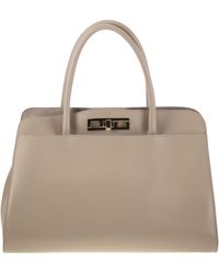 Fabiana Filippi - Large Handbag With Metal Accessory - Lyst