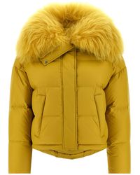 Salomon - Fur Insert Down Jacket - Lyst