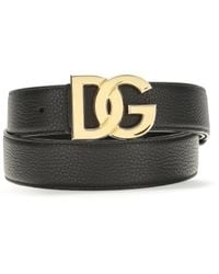 Dolce & Gabbana - Calfskin Leather Belt Calf Bos Taurus E Braces - Lyst