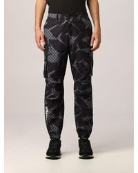 Sprayground Trousers Trousers With Print - Grey