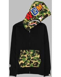 A Bathing Ape - Hooded Sweatshirt Shark - Lyst