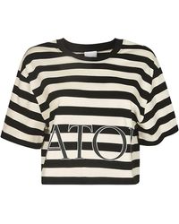 Patou - Breton Striped Crop T-Shirt - Lyst