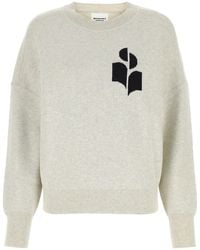 Isabel Marant - Atlee Sweater With Logo Intarsia - Lyst