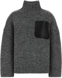 JW Anderson - Melange Wool Blend Sweater - Lyst