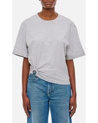 Rabanne - Cropped Cotton T-Shirt - Lyst