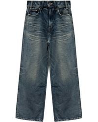 Celine - Wide-Leg Jeans Dark Cotton - Lyst