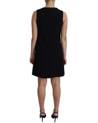 Dolce & Gabbana - Viscose Stretch A-Line Shift Mini Dress - Lyst
