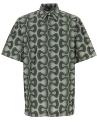 Dries Van Noten - Short-sleeved Geometric Printed Shirt - Lyst