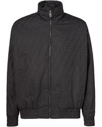 Fendi - Ff Nylon Bomber - Lyst
