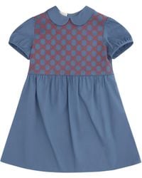 Gucci - Stretch Cotton Poplin Dress For Girl Cotton; Elastane - Lyst
