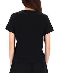 Givenchy - T-Shirt With Tape Detail Cotton T-Shirts - Lyst