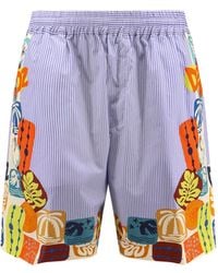 DSquared² - Summer Lovers Cotton Bermuda Shorts - Lyst
