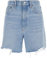 Agolde - Light Jeans Shorts - Lyst
