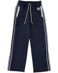 MICHAEL Michael Kors - Tracksuit Pants With Logo Recycled Polyester Track - Lyst